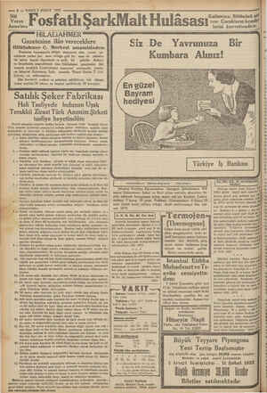    — 8 — VAKIT2 ŞUBAT 1932 —— Süt Veren Annelere | HiLALIAHMER Gazetesine ilân vereceklere Hilâlilahmer C. Merkezi...
