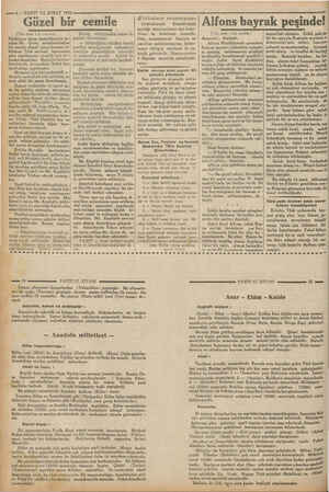  —6 — VAKIT 26 ŞUBAT 1932 © Güzel bir cemile e (Ust tarafı 1 insi sayfada | i © Türkiyeye karşı muhabbetiyle ta- © mlan Mr.