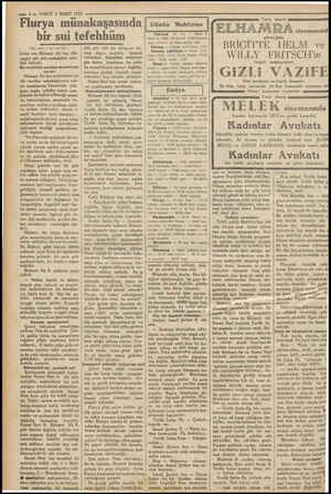  —— 4 — VAKİT 1 MART 1932 — Flurya münak bir sui tefehhüm (Üst tarafı 1 inci sayfada | kalan aza Mehmet Ali bey (Be- lu) söz