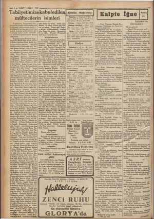    — 4 — VAKIT 5 MART 1932 Tabiiyetimizekabuledilen| Günün Muhtırası mültecilerin isimleri Yugosla' Bulgaristan, Ro - vim rim