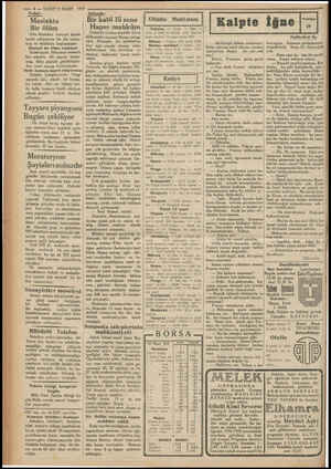  — 4 — VAKITI!MART 1937 Polist : Maslakta Bir ölüm Dün Maslakta hüviyeti henöz tesbit edilemiyen bir ölü bulun- muş ve...