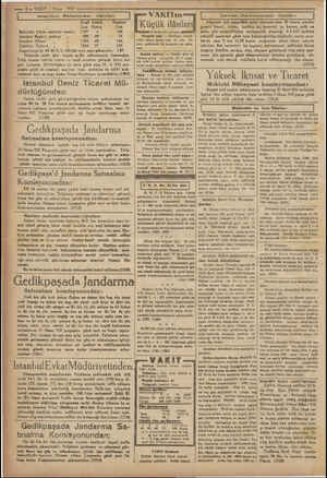    pi TR > EET PEŞE A e öğ 8 — VAKIT 1 Nisan 1932 —— Istanbul Belediyesi ilânları “Keşif bed Teminat ; Lira Kuruş Lira ©...