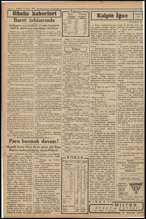  — 4 — VAKIT 10 Nisan 1932 Günün haberleri Barut inhisarında Inhisarın yeni müdürü ve eski komiseri Lütfi B. suiistimal...