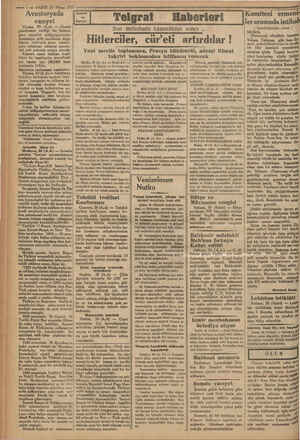  —- 2 VAKIT 27 Nisan 1932 Avusturyada | 1 vazıyet Viyana, 25 (A.A) — Abend gazetesinin verdiği bir habere öre sosyalist...