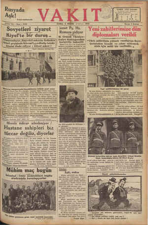  Rusyada Aşk! | Sinci Yal * Sayı : 5143 5 5 sk Sovyetleri ziyaret Kiyef'te bir duruş.. İstasyondayız , Başvekil askerin...