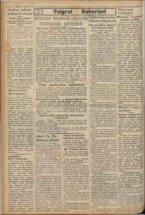  —— ? — VAKIT 6 MAYIS 1937 Serbest şehirde | mühim bir cinayet | Ahali galeyanda! inhisarların tekemmülü için ecnebi Hitler