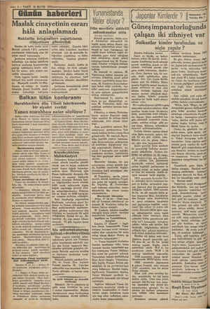    — 4— VAKTİ 18 MAYIS 1932 | Günün haberleri haberleri e cinayetinin esrarı hâlâ anlaşılamadı Maktulün fotoğrafları çof...