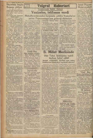  mi a — ? —VAKIT 22 MAYIS 1932 ———— — Heyetimiz bugün Romaya gidiyor TÜ tarafi ine sayfidı memur ettiği mürettebalı göğüs-...