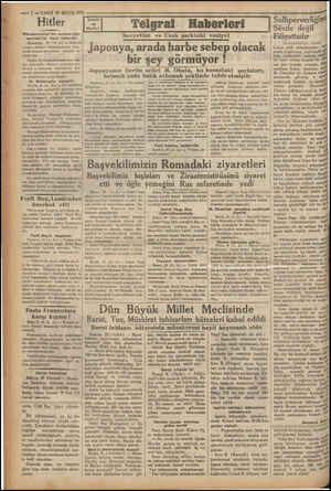  e pg e iii liği ğe Şem — 2 -—VAKIT 2 MAYIS 1932 Hitler Vilhelmshaten'de yapılan ma» nevralarda hazir bulundu Hamborg, 23 (A,