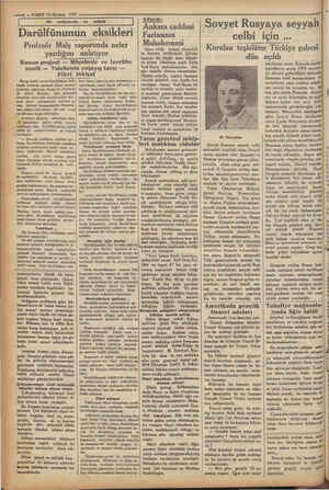    —i — VAKIT 10 Haziran 1932 | Bir müşahede ve tetkik | Darülfünunun eksikleri Profesör Malş raporunda neler yazdığını Kanun