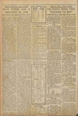  — 6 — VAKIT 29 Haziran 1932 Yapılan tettişlerden alınan neticeler Umumi müfettişlik lüzum ve ehemmiyetine dair izahat Şükrü
