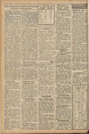  a A YY gr —6— VAKIT 6 Temmuz 1937 Tarih kongresinin dünkü içtimaınday—, Takvim bek) MEMLEKETE | Çarşamba © Perşembe Lozana,