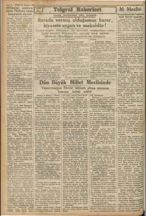    —2— VAKIT 10 Temmuz 1932 Milletler cemiye- tinin Türkiye cüm-! uc huriyetini daveti lüst tarafı 1 inci sayfada! Panama,...