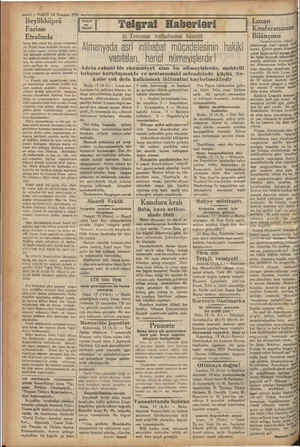    —? — VAKIT 14 Temmuz 1932 Beylikköprü Faciası Etrafında karşı bize resmi bir cevap vermemis-İ ! tir. Fakat buna mukabil...