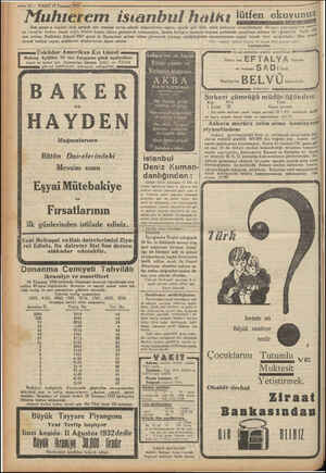  e emre —zpeaz Te e a —— 12 — VAKIT 21 Temmuz 1937 - Muhterem isianbul haltı e e ŞNNNNNN lütfen okuyunuZ m ii Bazı piyan”o...