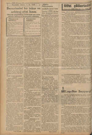    e 4 — VAKIT 28 Temmuz 1932 Beynelmilel Ticaret Ve Bir Teklif | Beynelmilel bir takas ve arbitraj ofisi lâzım Gümrük...