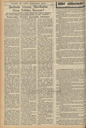    — 4 — VAKIT 30 Temmuz 1932 — — semer eren sanane ermnma sele esee sem Bir ingiliz Muharririnin Yazısı pal Tanınmış Şarktaki