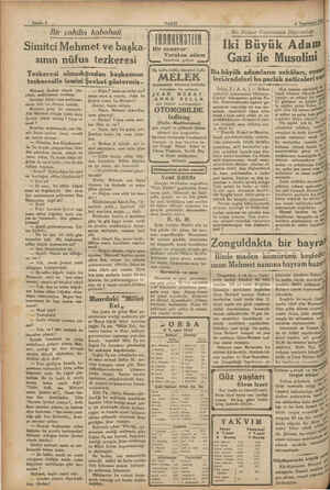    Sayıfa 4 VAKIT & “Bir cahilin kabahati | memenin. Simitci Mehmet ve başka- sının nüfus tezkeresi Tezkeresi olmadığından...