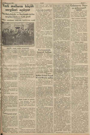       Nİ Kününevvel 1932 / Dün Bakırk Tasarruf haftası münaşebetile iyet Halk Fırkası Bakır- za merkezinde fevkalâde i  Mürat