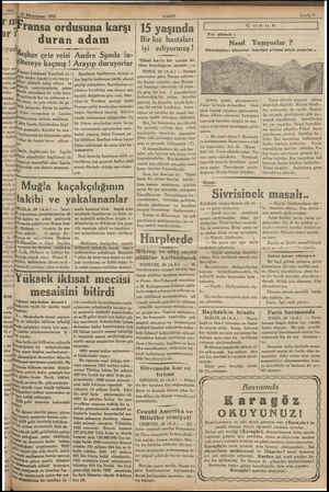  21 Künunusani 1933 ransa ordusuna karşı | 15 yaşında duran leşhur çete reisi yad liğer n cnaşiptii Tânsız hükümeti Korsikalı