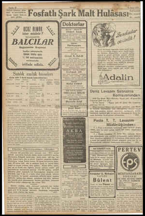  Sanfa 12 L. Zafiyeti umumiye, iştiha- sızlık ve kuvvetsizlik ha- e âtında büyük faide ve | osfatl tesiri görülen : 1607 ALMAK