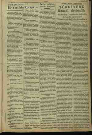    11 Mart 1933 ” VAKIT Sayıfa: 8 VAKIT'ın Edebi Tefrikası : Ne 16 Bir Yastıkta Kocayın.. Bu esrarlar karşısında yumu - şadım,