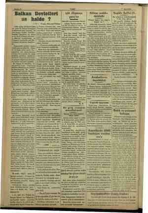    & Sayıfa: 8 VAKIT 1? Mart 1933 Balkan Devletleri ne halde ? —3— 'akat açrkça söyliyebileceğim elgrat Protogerof Jem “ölçek