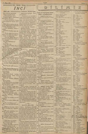  z 3 Nisan 1933 PN Dört Günlük Hikâye İNCİ ikinci gün Nakleden : Selâmi Izzet | Ben otomobili hazırladım. Salonun kapısını...