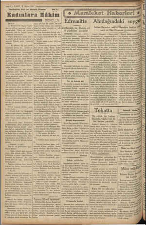    | < Si ——. ME ETA. —8 — VAKIT 3 Mayıs 1933 Harikulâde Aşk ve Macera Romanı LK A fo Memleket Haberleri e Edremitte |...