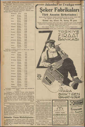    KE | —iz varrr 15 —— — v- © raenatları. “T,, Mayıs 1933 İ Devlet Demiryolları ilânları | 15 Mayıs 933 tarihinden itibaren