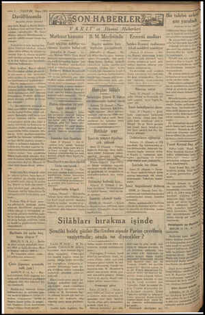  — 2 — VAKIT22 Mayıs 1933 » Darülfünunda Baştaratı Birinci Sayfada dan Avni, Rüştü ve Kerim Beyler- le Ankara lisesi müdürü