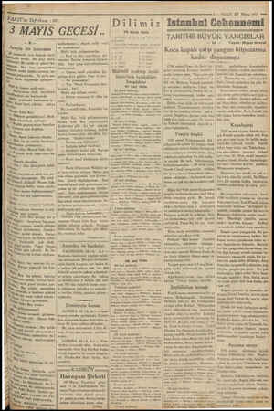  EET AN BE > 5 — VAKIT 27 Mayıs 1933 istanbul Cehennemi TARİTHE BÜYÜK YANGINLAR —24— Yazan: Niyazi Ahmet Koca kapalı çarşı...