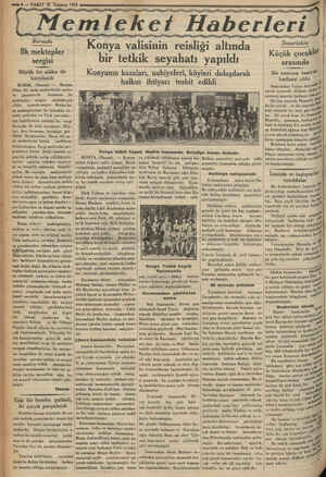  mes 6 -—- VAKİT 27 Temmuz 1933 LMemle Bursada Ilk mektepler sergisi Büyük bir alâka ile karşılandı BURSA, (Hususi) — Burada