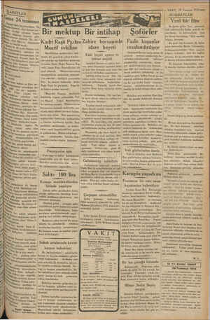    e AŞ 7 5 e la ml sinen —.3 — VAKIT 28 Temmuz 1933 SOHBETLER il toplar. Bu gazeteler yazılarında, $u müder- satış olan...