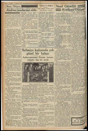  —s — VAKIT il Ağustos 1933 Andros jandarma oldu Lajos Biro, evvelâ başlamıştır. Sonra bütün Avrupa şe tir.. Lajos Ma nın tar