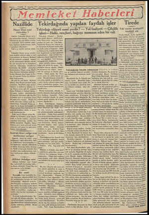  —ö — VAKIT 27 Ağustos 1933 sama in Me ( Nazillide Hasan Efeyi nasıl öldürdüler ? Nağillili Tokmaklı Hasan çavu- şun...