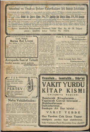  —ız — VAKIT 28 Ağustos 1933 Egg Dy By Egs yg BET BETA TA Eg yag as İY e Eygi OY Bg EY gg | İstanbul ve Trakya Şeker...