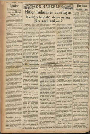    —.2 — VANIT 3 Eylül 1933 İçki iler Talimatnamenin bazı maddeleri değiştirildi ANKARA, 2 (Hususi) — 790 numaralı ispirtolu