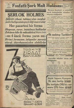      g — ie 5 2.nci teşrin 1933 ürü sütün . Fosfatlı Şark Malt Hulâsası:1.“ annelere lendirir. Marmara üssubahri ve ii mevki