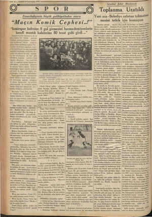    — 6 — VAKITI4 2.nci teşrin 1933 S POR Fenerbahçenin büyük galibiyetinden sonra “Maçın Komik Cephesi./” “İzmirspor kalesine