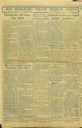    | İ İ | | | lek / 14 —— NA VAKIT 17 Il.nci kânun 1934 SON HABERLER: TELGAF - TELEFON - RADYO | MEMLEKET DIŞINDAN: Havana'da