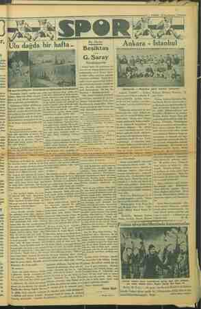     Bu Hafta dağda bir hafta .. i Ankara - Istanbul Beşiktaş | amman | G. Saray Ke Ge n hafta liğ maçlarının bi- sa bir Güç |