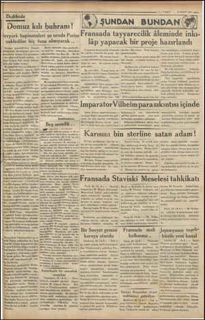  Dedikodu Domuz kılı buhranı! | 9 — VAKIT 23 MART 1934 evyork hapisaneleri şu sırada Parise | ransada tayyarecilik âleminde