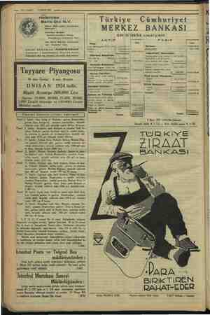       3 NISAN 1934 ite Holantse Bank-Üni'N.V. Sabık ye Felemenk Banka İstanbul Şubesi Galata Karaköy Pala Meydancık Alalemci