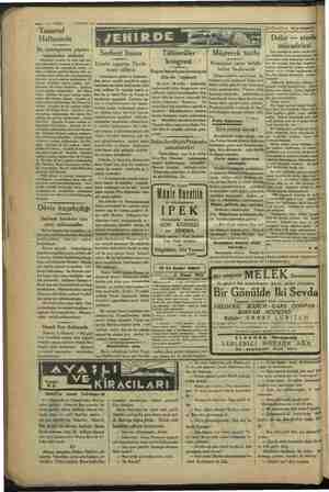     — 4—VAKIT 4 NİSAN 1934 Tasarruf Haftasında İlk Beşeri yâpılan neticesi Serliğii Titn Ecnebi vapurlar Pirede tamir ediliyor