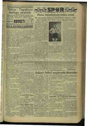        7 — VAKIT —— 17 NİSAN 1934.< N Novosti gazetesinin mühim bir makalesi | z <N N Tü ki Il | : hi | ürkiye - Yugoslavya İ
