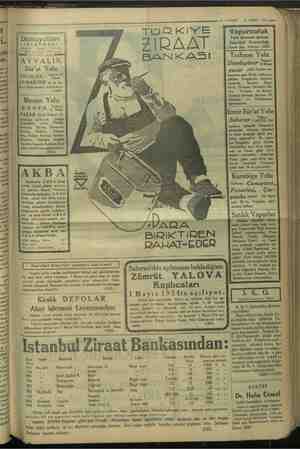     Dere © Bankamız kapısına asılmıştır. 1 — VAKIT | 21 NISAN 1934 mmm Li KizE Vapurculuk Türk Anonim Şirketi Istanbul...