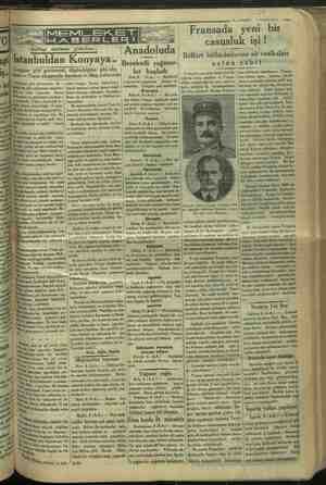  4 7 — VAKIT 7 MAYIS 1934 Fransada yeni bir casusluk işi ! Belfort istihkâmlarına ait vesikaları satan zabit İhtihap daireme