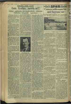    — 6— VAKIT 29 MAYIS 1934 Bakkalları tahdit . suretile Gıda fiyatları inebilir mi? Adetleri çoğalmakta olan perakendeciler