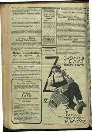     16 — VAKIT 31 MAYIS 1934 Istanbul Altıncı Noter Dairesinden: ı Ck tatbik m nam — mevkiine giren yeni e vergisi kanununa